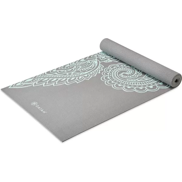 Gaiam Yoga Mat - Premium 5mm Print Thick Non Slip Exercise &amp; Fitness Mat for All Types of Yoga, Pilates &amp; Floor Workouts 