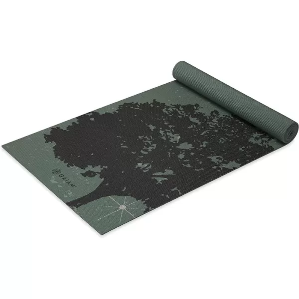 Gaiam Yoga Mat - Premium 6mm Print Extra Thick Non Slip Exercise &amp; Fitness Mat for All Types of Yoga, Pilates &amp; Floor Workouts 