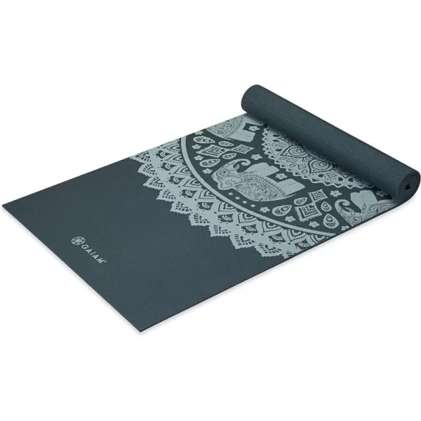 Gaiam Yoga Mat - Premium 6mm Print Extra Thick Non Slip Exercise &amp; Fitness Mat for All Types of Yoga, Pilates &amp; Floor Workouts 