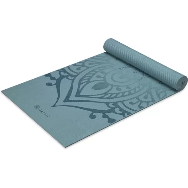 Gaiam Yoga Mat - Premium 6mm Print Extra Thick Non Slip Exercise &amp; Fitness Mat for All Types of Yoga, Pilates &amp; Floor Workouts 