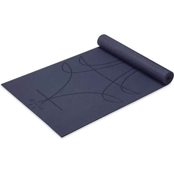 Gaiam Yoga Mat - Premium 6mm Print Extra Thick Non Slip Exercise &amp; Fitness Mat for All Types of Yoga, Pilates &amp; Floor Workouts )