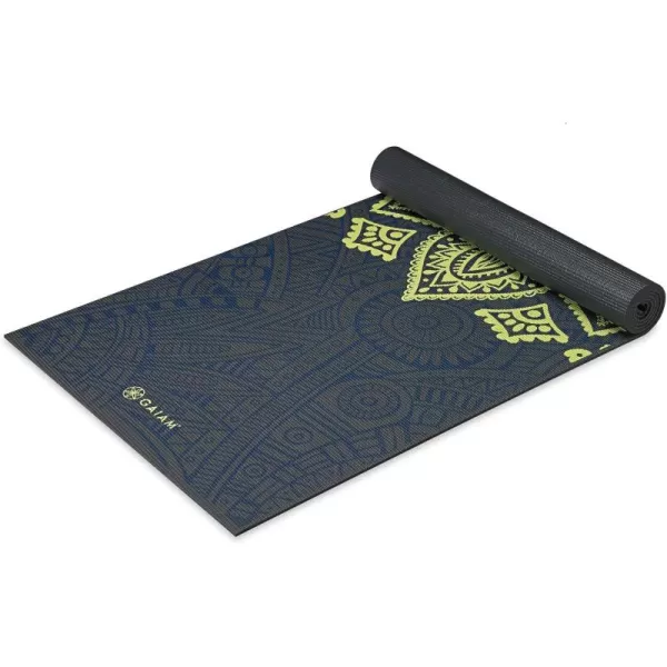 Gaiam Yoga Mat - Premium 6mm Print Extra Thick Non Slip Exercise &amp; Fitness Mat for All Types of Yoga, Pilates &amp; Floor Workouts 