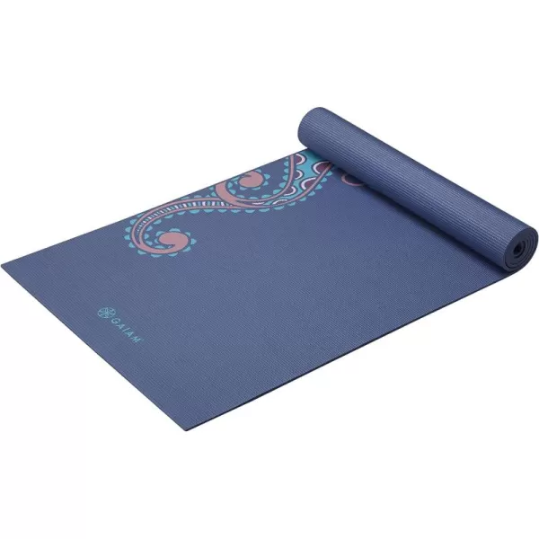 Gaiam Yoga Mat - Premium 6mm Print Extra Thick Non Slip Exercise &amp; Fitness Mat for All Types of Yoga, Pilates &amp; Floor Workouts 