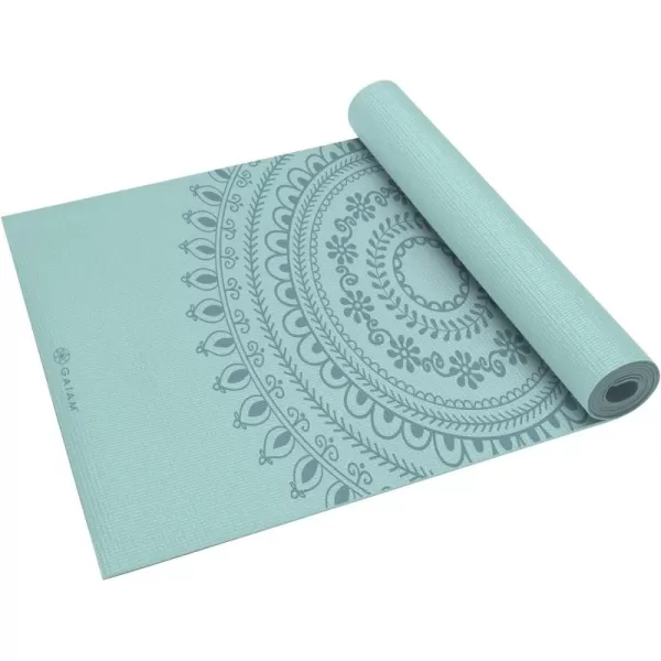 Gaiam Yoga Mat - Premium 6mm Print Extra Thick Non Slip Exercise &amp; Fitness Mat for All Types of Yoga, Pilates &amp; Floor Workouts 