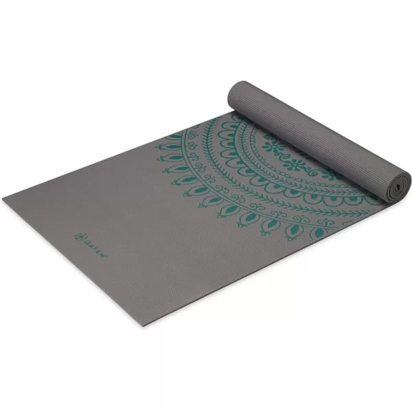 Gaiam Yoga Mat - Premium 6mm Print Extra Thick Non Slip Exercise &amp; Fitness Mat for All Types of Yoga, Pilates &amp; Floor Workouts )