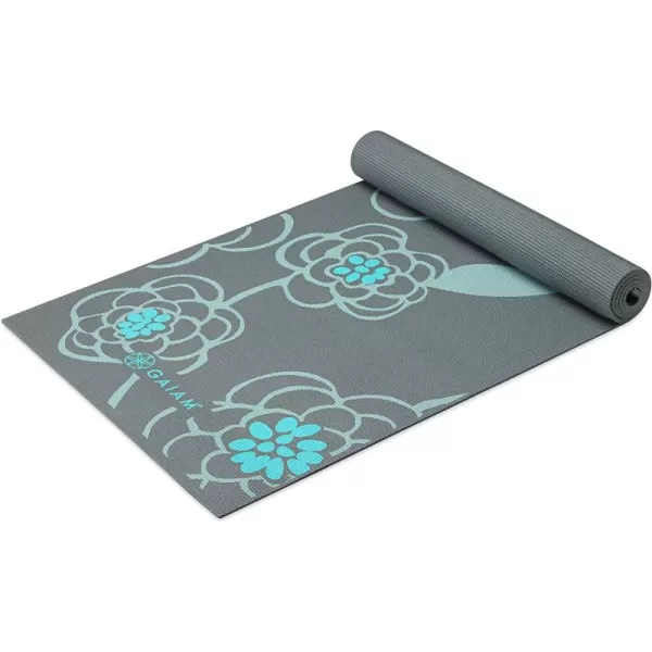 Gaiam Yoga Mat - Premium 6mm Print Extra Thick Non Slip Exercise &amp; Fitness Mat for All Types of Yoga, Pilates &amp; Floor Workouts 