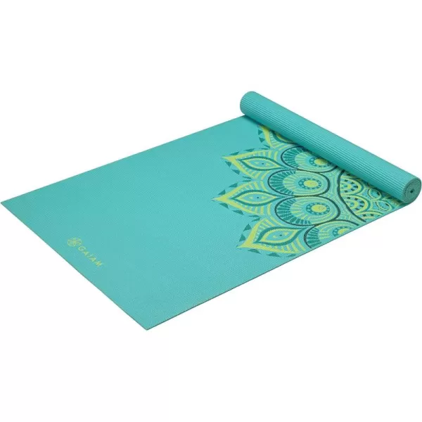 Gaiam Yoga Mat - Premium 6mm Print Extra Thick Non Slip Exercise &amp; Fitness Mat for All Types of Yoga, Pilates &amp; Floor Workouts 