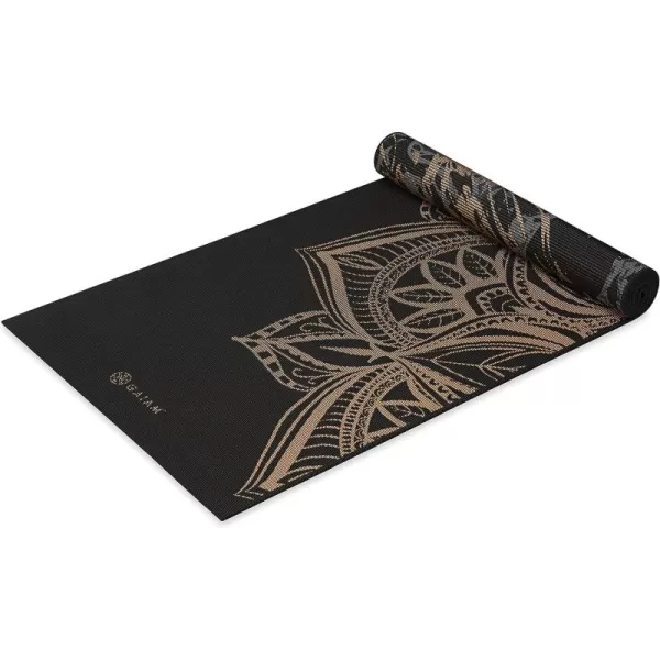 Gaiam Yoga Mat - Premium 6mm Print Reversible Extra Thick Non Slip Exercise &amp; Fitness Mat for All Types of Yoga, Pilates &amp; Floor Workouts 