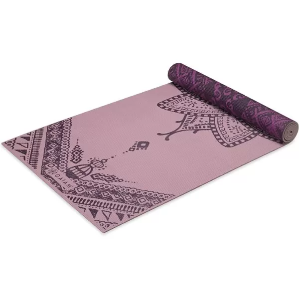 Gaiam Yoga Mat - Premium 6mm Print Reversible Extra Thick Non Slip Exercise &amp; Fitness Mat for All Types of Yoga, Pilates &amp; Floor Workouts 