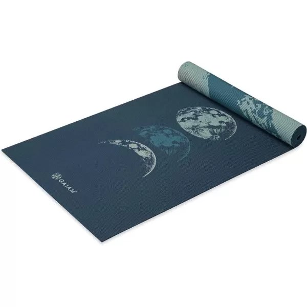 Gaiam Yoga Mat - Premium 6mm Print Reversible Extra Thick Non Slip Exercise &amp; Fitness Mat for All Types of Yoga, Pilates &amp; Floor Workouts 