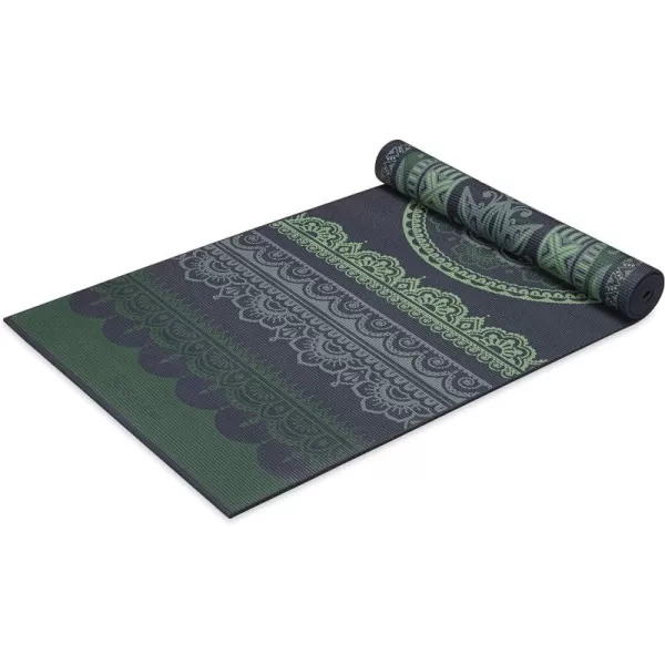 Gaiam Yoga Mat - Premium 6mm Print Reversible Extra Thick Non Slip Exercise &amp; Fitness Mat for All Types of Yoga, Pilates &amp; Floor Workouts 