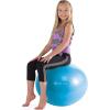 imageGaiam Kids Balance Ball  Exercise Stability Yoga Ball Kids Alternative Flexible Seating for Active Children in Home or Classroom Satisfaction Guarantee 45cmBlue