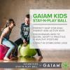 imageGaiam Kids StayNPlay Childrens Balance Ball Flexible School Chair Active Classroom Desk Alternative Seating BuiltIn StayPut Soft Stability Legs Includes Air Pump 45cm Green Crazy Silly
