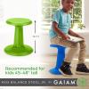 imageGaiam Kids Wobble Stool Desk Chair  Alternative Flexible Seating Balance Wiggle Chair  ADHD Sensory Fidget Core Rocker Child Seat Elementary School Classroom Furniture for Student Toddler Ages 58Lime