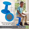 imageGaiam Kids Wobble Stool Desk Chair  Alternative Flexible Seating Balance Wiggle Chair  ADHD Sensory Fidget Core Rocker Child Seat Elementary School Classroom Furniture for Student Toddler Ages 58Blue