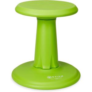 imageGaiam Kids Wobble Stool Desk Chair  Alternative Flexible Seating Balance Wiggle Chair  ADHD Sensory Fidget Core Rocker Child Seat Elementary School Classroom Furniture for Student Toddler Ages 58Lime