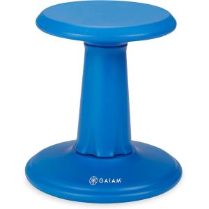 imageGaiam Kids Wobble Stool Desk Chair  Alternative Flexible Seating Balance Wiggle Chair  ADHD Sensory Fidget Core Rocker Child Seat Elementary School Classroom Furniture for Student Toddler Ages 58Blue