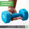 imageGaiam Dumbbell Hand Weight Sold in Singles  Neoprene Coated Exercise ampamp Fitness Dumbbell for Home Gym Equipment Workouts Strength Training Free Weights for Women MenC Green  8Pound