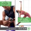 imageGaiam Dumbbell Hand Weight Sold in Singles  Neoprene Coated Exercise ampamp Fitness Dumbbell for Home Gym Equipment Workouts Strength Training Free Weights for Women MenF Grey  15Pound