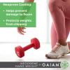 imageGaiam Dumbbell Hand Weight Sold in Singles  Neoprene Coated Exercise ampamp Fitness Dumbbell for Home Gym Equipment Workouts Strength Training Free Weights for Women MenA Purple  3Pound