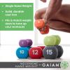 imageGaiam Dumbbell Hand Weight Sold in Singles  Neoprene Coated Exercise ampamp Fitness Dumbbell for Home Gym Equipment Workouts Strength Training Free Weights for Women MenE Red  12Pound