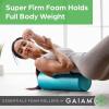 imageGaiam Essentials Foam Roller High Density Firm Deep Tissue Muscle Massager for Back Pain ampamp Sore Muscles18 Inch  Teal