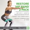 imageGaiam Restore Booty Bands Resistance Loops Hip Band Circle Set of 2 Elastic Glute Bands for Women ampamp Men in Progressive Resistance for Legs Butt Thigh Squats Ankle Exercise Guide Included1 EA