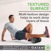imageGaiam Restore Massage Roller  Deep Tissue Performance Muscle Roller  Multi Textured Massager High Density Hard Inner Core 13quot L x 5quot Diameter