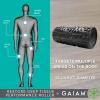 imageGaiam Restore Massage Roller  Deep Tissue Performance Muscle Roller  Multi Textured Massager High Density Hard Inner Core 13quot L x 5quot Diameter