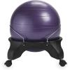 imageGaiam Classic Backless Balance Ball Chair  Exercise Stability Yoga Ball Premium Ergonomic Chair for Home and Office Desk with Air Pump Exercise Guide and Satisfaction GuaranteePurple