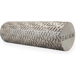 imageGaiam Restore Foam Roller for Muscle Massage  Textured Muscle Massager for Stimulation Total Body Pain Relief for Back Neck Foot Calf Leg Arm  Deep Tissue Massager for Sore Muscles 18 Inches