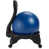 imageGaiam Classic Balance Ball Chair  Ergonomic Stability Chair for Desk ampamp Office  Yoga Ball Seat with Base Air Pump ampamp Exercise Guide  Improves Posture ampamp Core Strength 300 lb CapacityBlue