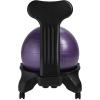 imageGaiam Classic Balance Ball Chair  Ergonomic Stability Chair for Desk ampamp Office  Yoga Ball Seat with Base Air Pump ampamp Exercise Guide  Improves Posture ampamp Core Strength 300 lb CapacityPurple