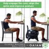 imageGaiam Classic Balance Ball Chair  Ergonomic Stability Chair for Desk ampamp Office  Yoga Ball Seat with Base Air Pump ampamp Exercise Guide  Improves Posture ampamp Core Strength 300 lb CapacityPurple