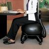 imageGaiam Classic Balance Ball Chair  Ergonomic Stability Chair for Desk ampamp Office  Yoga Ball Seat with Base Air Pump ampamp Exercise Guide  Improves Posture ampamp Core Strength 300 lb CapacityBlack