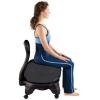 imageGaiam Classic Balance Ball Chair  Ergonomic Stability Chair for Desk ampamp Office  Yoga Ball Seat with Base Air Pump ampamp Exercise Guide  Improves Posture ampamp Core Strength 300 lb CapacityBlack