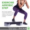 imageGaiam Essentials Exercise Step Platform Aerobic Stepper Bench Fitness Equipment Workout Deck with Adjustable Riser Height ampamp Non Slip Textured Surface Black