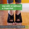 imageGaiam Grippy Studio Yoga Socks for Extra Grip in Standard or Hot YogaBlackGrey Studio