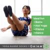 imageGaiam Grippy Studio Yoga Socks for Extra Grip in Standard or Hot YogaHige Tide