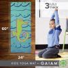 imageGaiam Kids Yoga Mat Exercise Mat Yoga for Kids with Fun Prints  Playtime for Babies Active ampamp Calm Toddlers and Young Children 60quot L x 24quot W x 3mm ThickSeahorse
