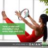 imageGaiam Pilates Ring Fitness Circle  Lightweight ampamp Durable Foam Padded Handles Flexible Resistance Exercise Equipment for Toning Arms ThighsLegs ampamp CoreDusty PinkSeafoam