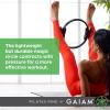 imageGaiam Pilates Ring Fitness Circle  Lightweight ampamp Durable Foam Padded Handles Flexible Resistance Exercise Equipment for Toning Arms ThighsLegs ampamp CoreBlack