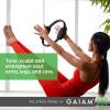imageGaiam Pilates Ring Fitness Circle  Lightweight ampamp Durable Foam Padded Handles Flexible Resistance Exercise Equipment for Toning Arms ThighsLegs ampamp CoreBlack