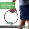 imageGaiam Pilates Ring Fitness Circle  Lightweight ampamp Durable Foam Padded Handles Flexible Resistance Exercise Equipment for Toning Arms ThighsLegs ampamp CoreDusty PinkSeafoam