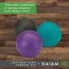 imageGaiam Restore Hand Therapy Exercise Ball Kit  3Level Hand Grip Strengthener Massage Balls Soft Medium Firm for Physical Therapy ampamp Hand Pain Relief Ease Muscle Tension with Hand Balls  Set of 3