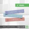 imageGaiam Restore Mini Band Kit Set of 3 Light Medium Heavy Lower Body Loop Resistance Bands for Legs and Booty Exercises ampamp Workouts 12quot x 2quot Bands