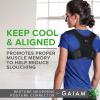 imageGaiam Restore Posture Corrector for Women ampamp Men  Back Straightener Adjustable Straps Compact Brace Support for Clavicle Neck Shoulder Invisible Pain ReliefNeoprene
