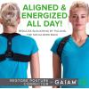 imageGaiam Restore Posture Corrector for Women ampamp Men  Back Straightener Adjustable Straps Compact Brace Support for Clavicle Neck Shoulder Invisible Pain ReliefClassic