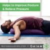 imageGaiam Yoga Bolster  Long Rectangular Meditation Pillow  Supportive Cushion for Restorative Yoga and Sitting on the Floor  BuiltIn Carrying Handle  Machine Washable CoverSage
