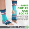imageGaiam Yoga Sock Anklets  Grippy Leg Warmer Ankle Socks for Yoga Barre Pilates Dance AerobicsBermuda Blue